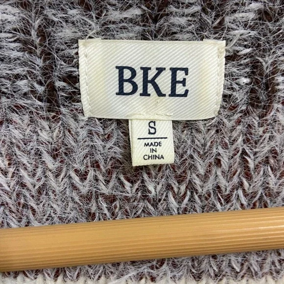 BKE Striped Fuzzy Knit Sweater Earthy Rustic Southwestern Boho Cottagecore Small - Picture 4 of 11